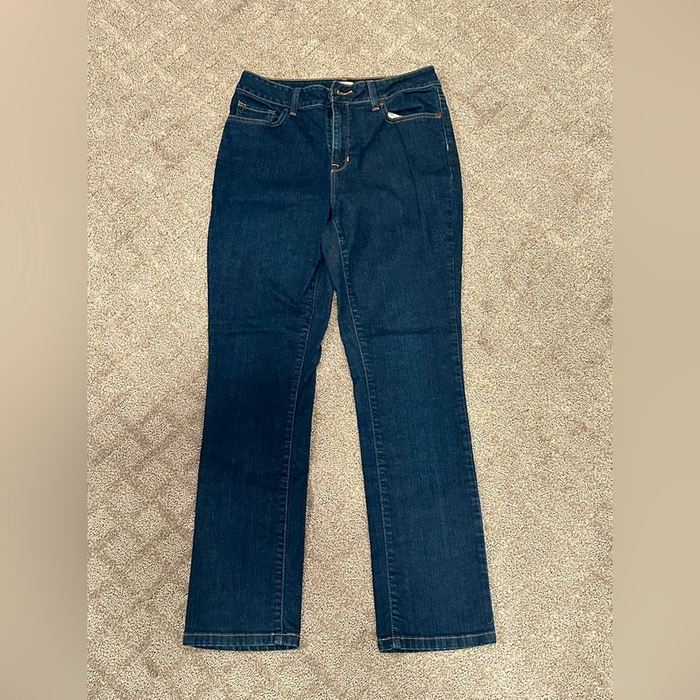 LL Bean Size 8 Classic Fit Blue Jeans. Worn once.